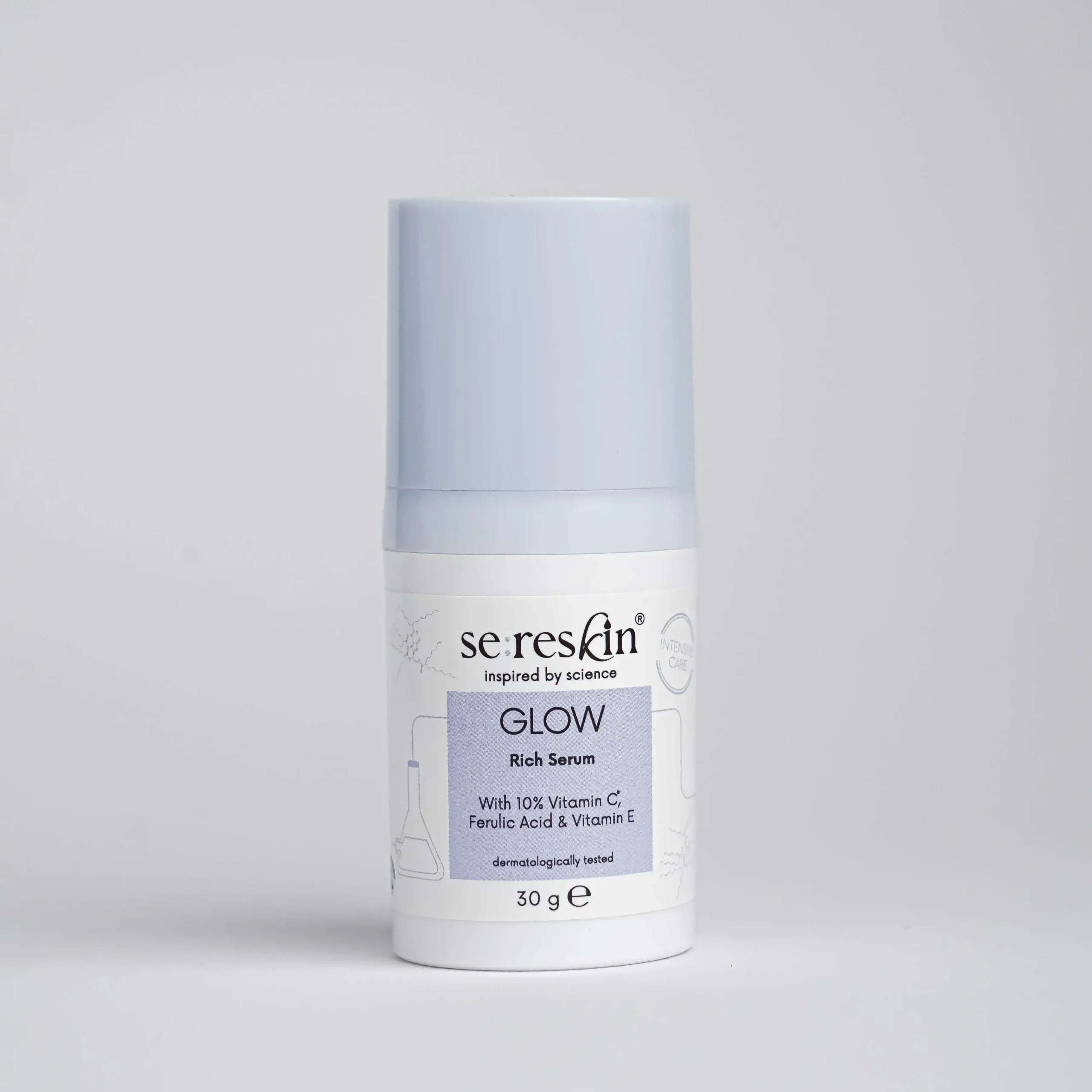 Glow rich serum cu 10% vitamina C, acid ferulic, vitamina E iluminare Sereskin