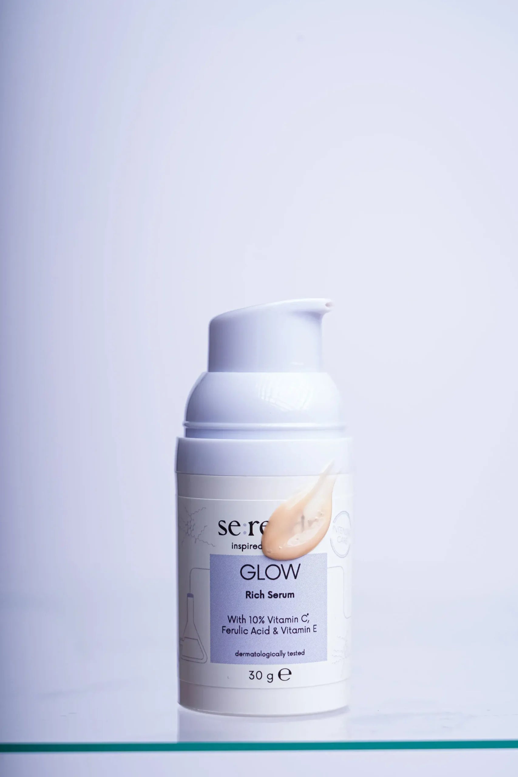 Glow rich serum cu 10% vitamina C, acid ferulic, vitamina E iluminare textura