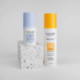 Set luminozitate și protecție solară – ser Glow & cremă Protect SPF50+