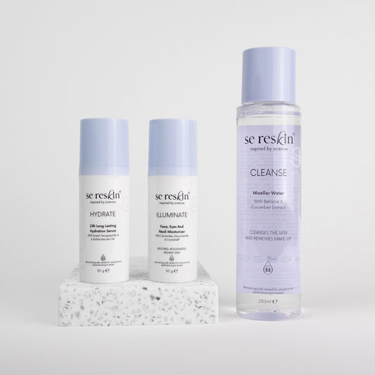 Kit îngrijire completă ten mixt/gras - curățare, hidratare, sebum