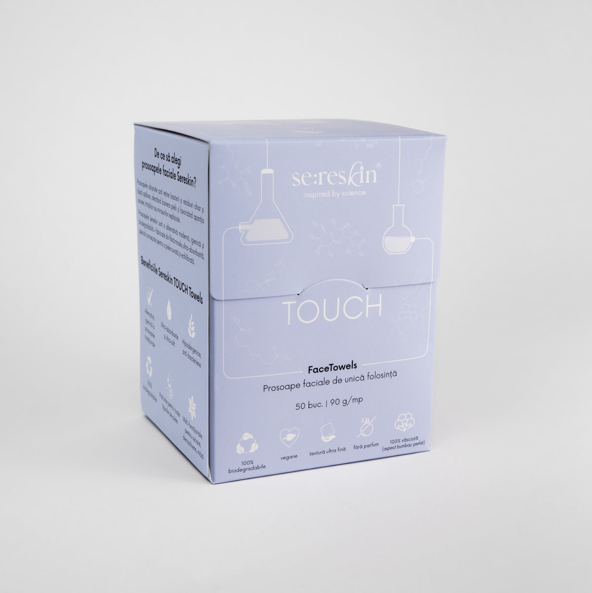 Touch Face Towels – Prosoape faciale de unică folosință (50 buc)