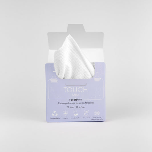 Mini Touch Face Towels – Prosoape faciale de unică folosință (10 buc)